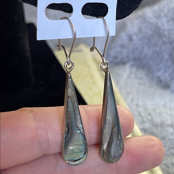 Iridescent Teardrop Earrings - Picture 3 of 5
